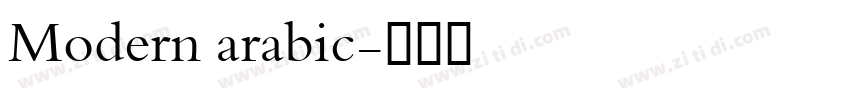Modern arabic字体转换